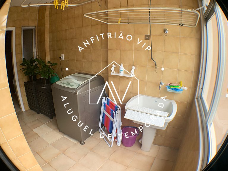 Conforto e espaço na quadra mar