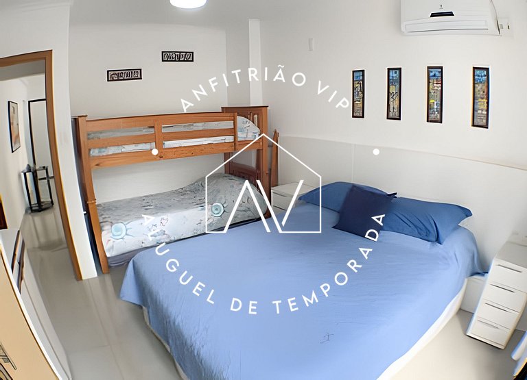 Apto quadra mar, 4 min da praia