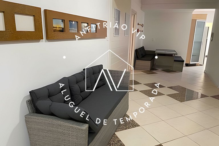 Apto pé na areia com SUPER VISTA para o mar