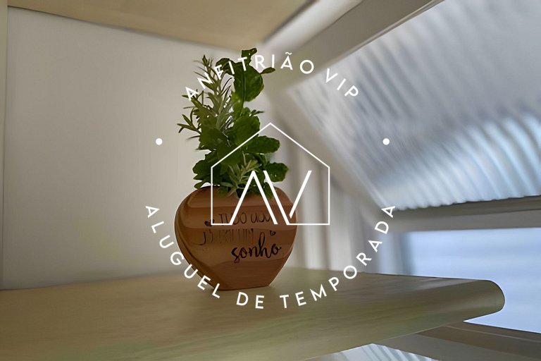 Apto pé na areia com SUPER VISTA para o mar