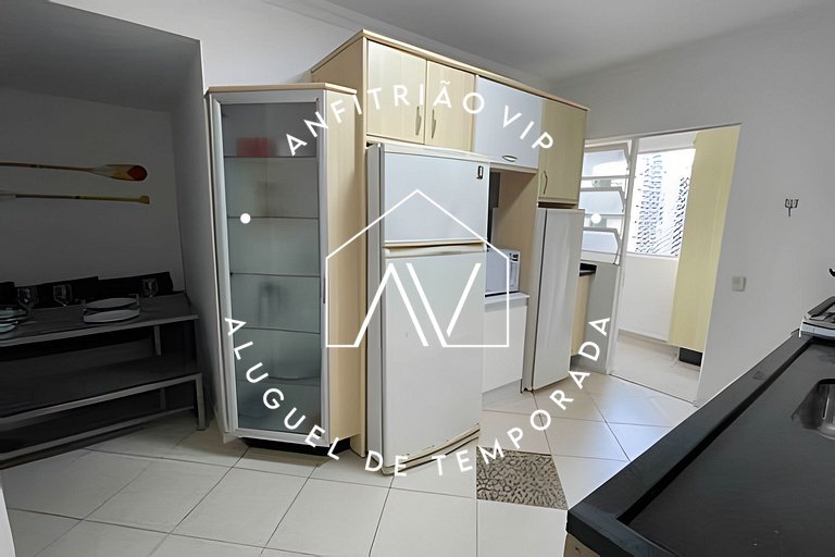 Apto pé na areia com SUPER VISTA para o mar