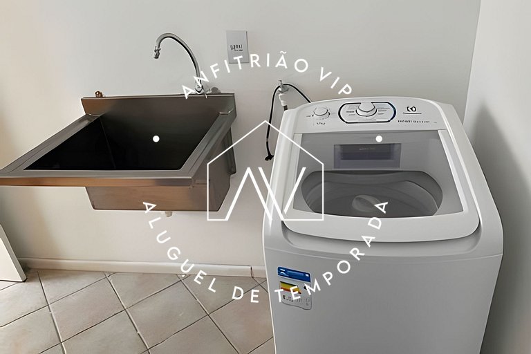 Apto pé na areia com SUPER VISTA para o mar