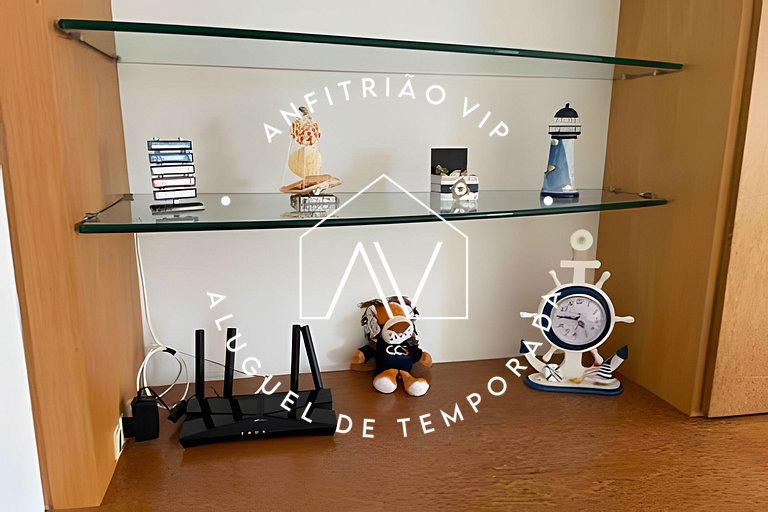 Apto pé na areia com SUPER VISTA para o mar