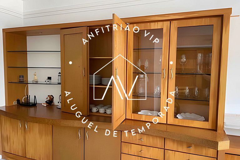 Apto pé na areia com SUPER VISTA para o mar