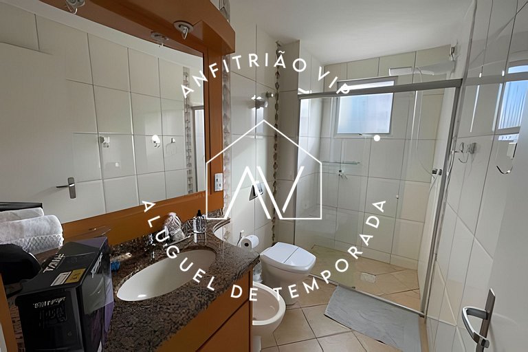 Apto pé na areia com SUPER VISTA para o mar