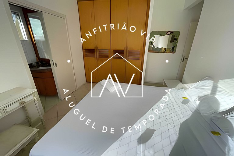 Apto pé na areia com SUPER VISTA para o mar