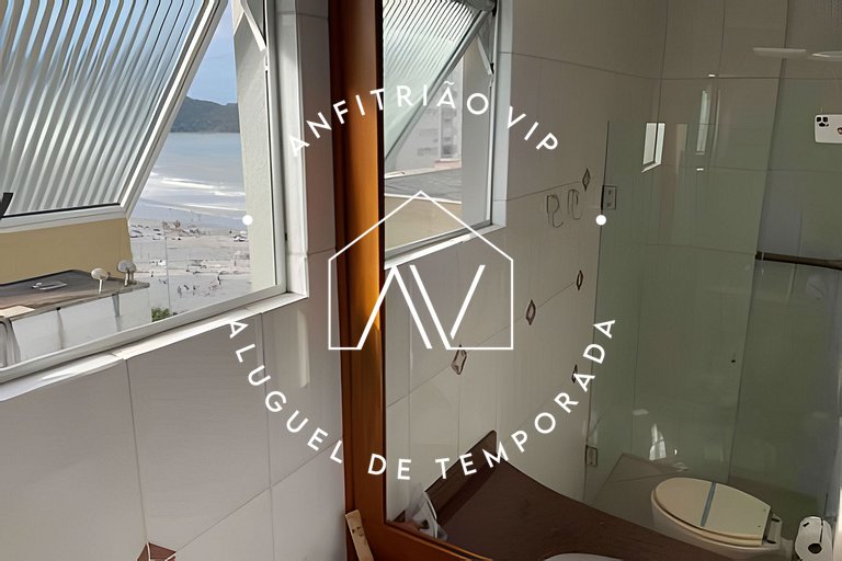 Apto pé na areia com SUPER VISTA para o mar