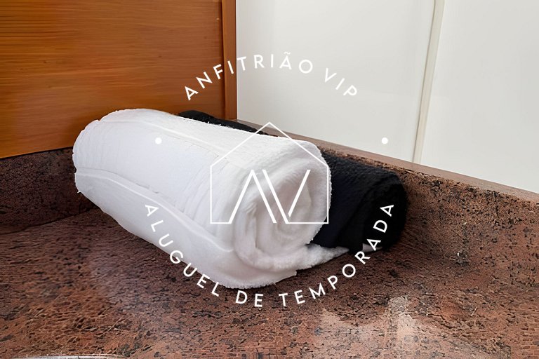 Apto pé na areia com SUPER VISTA para o mar