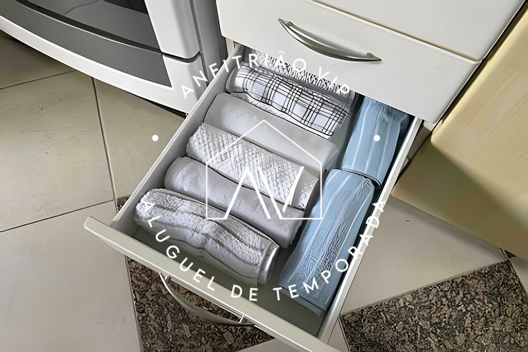 Apto pé na areia com SUPER VISTA para o mar