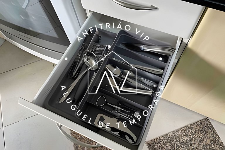 Apto pé na areia com SUPER VISTA para o mar