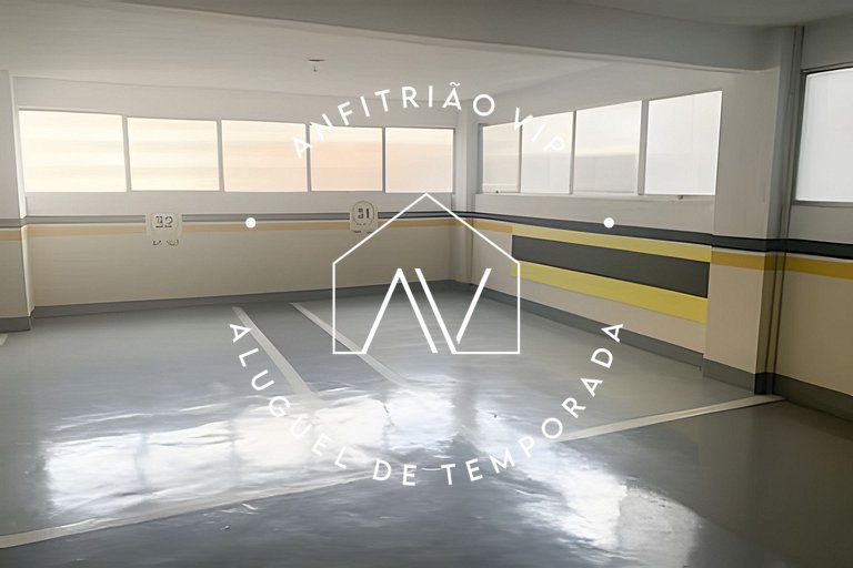 Quadra mar, vista praia e garagem