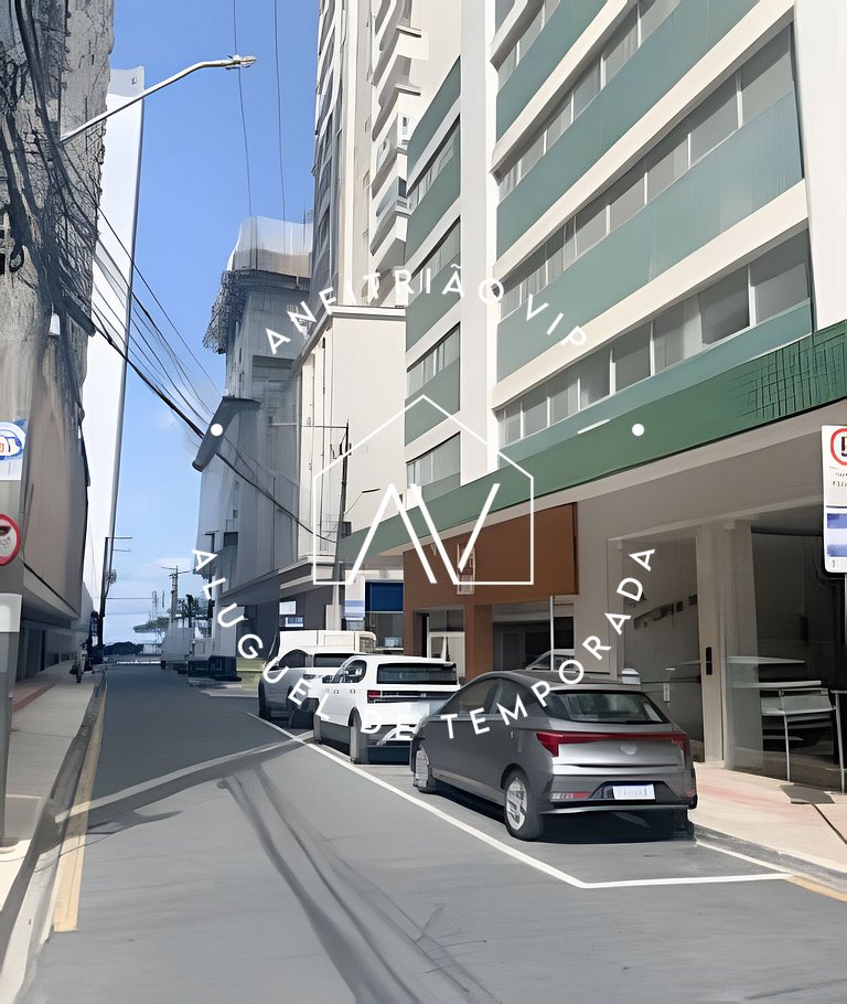 Quadra mar, vista praia e garagem