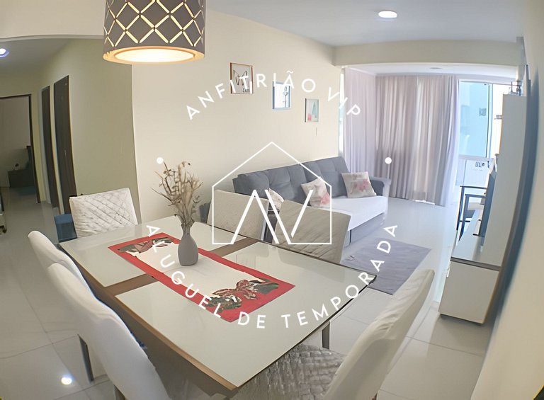 Quadra mar, vista praia e garagem