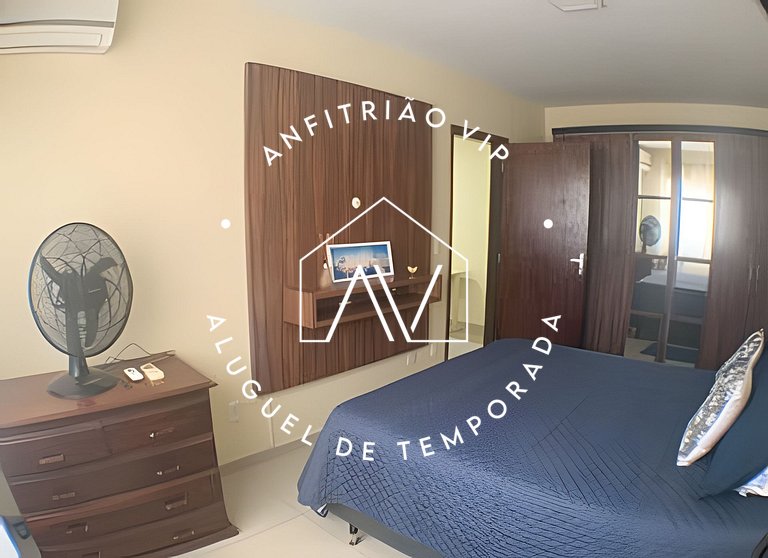 Quadra mar, vista praia e garagem