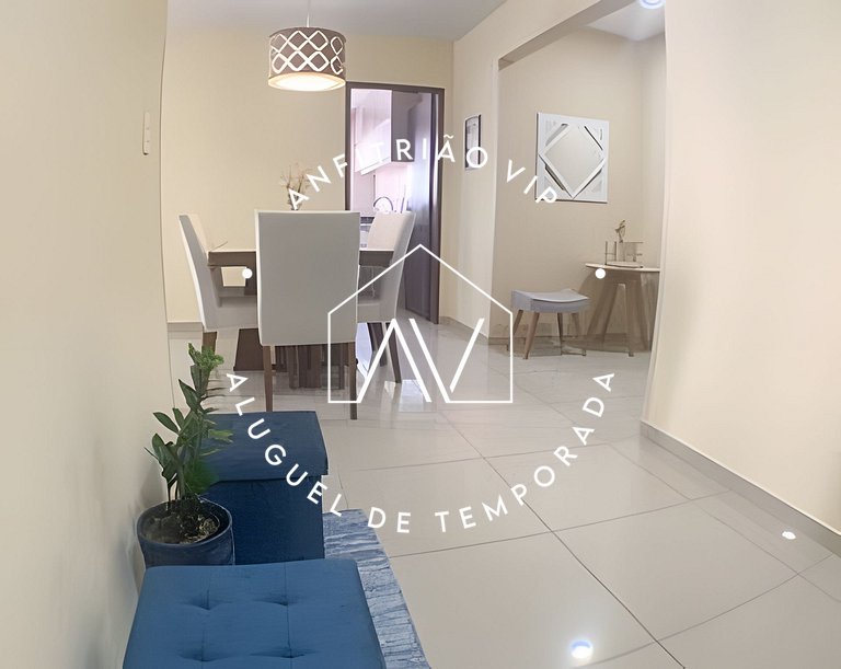 Quadra mar, vista praia e garagem