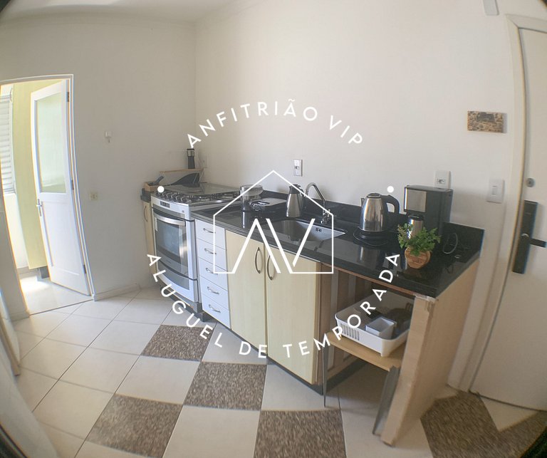 Apto pé na areia com SUPER VISTA para o mar