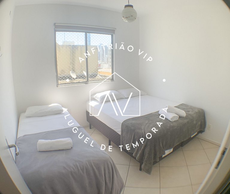 Apto pé na areia com SUPER VISTA para o mar