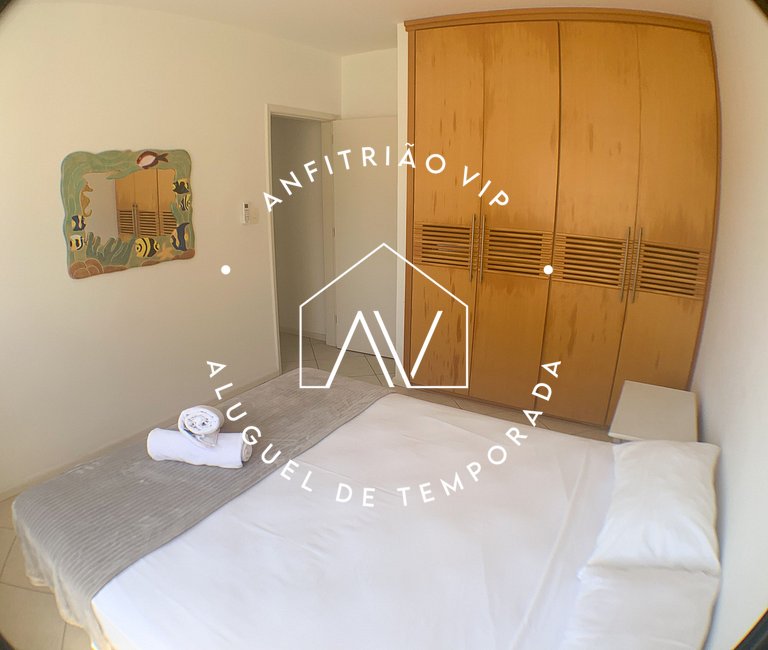 Apto pé na areia com SUPER VISTA para o mar