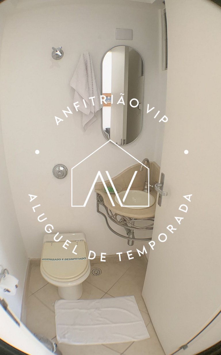 Apto pé na areia com SUPER VISTA para o mar