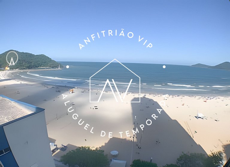 Espaçoso apto linda vista mar com vaga garagem