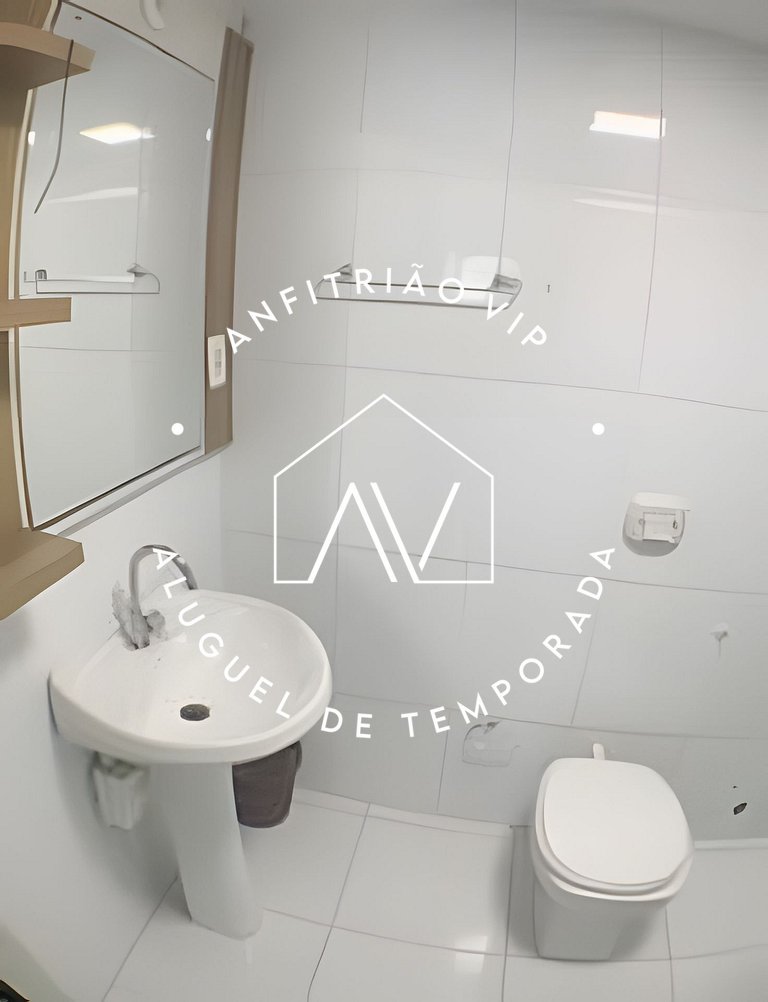 Espaçoso apto linda vista mar com vaga garagem