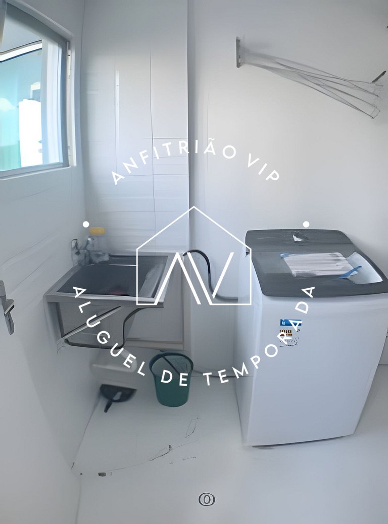 Espaçoso apto linda vista mar com vaga garagem