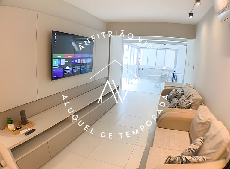 4 quartos e churrasqueira na Beira Mar