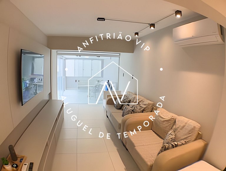 4 quartos e churrasqueira na Beira Mar